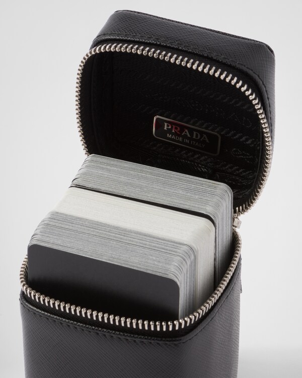 Playing card kit with three card decks - Black Playing card kit with three card decks - Black