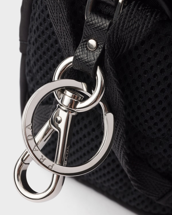 Re-Nylon mini pouch keychain charm - Black Re-Nylon mini pouch keychain charm - Black