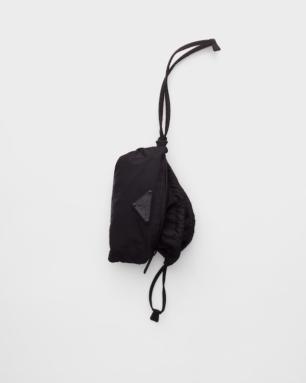 Foldable Re-Nylon pouch - Black Foldable Re-Nylon pouch - Black