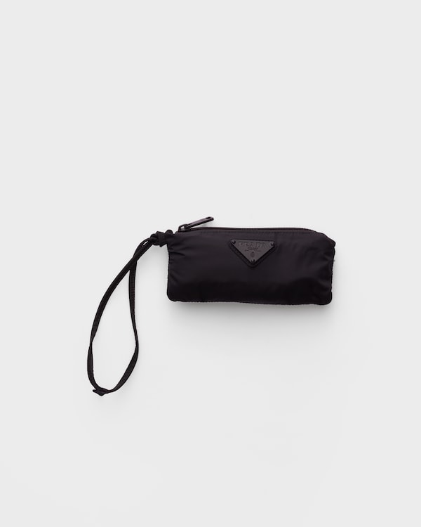 Foldable Re-Nylon pouch - Black Foldable Re-Nylon pouch - Black