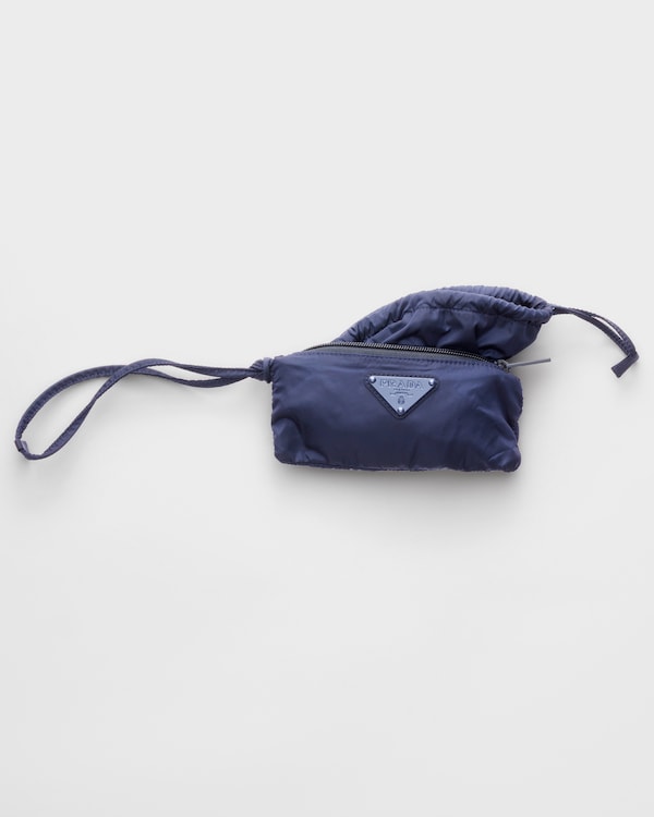 Foldable Re-Nylon pouch - Baltic Blue Foldable Re-Nylon pouch - Baltic Blue