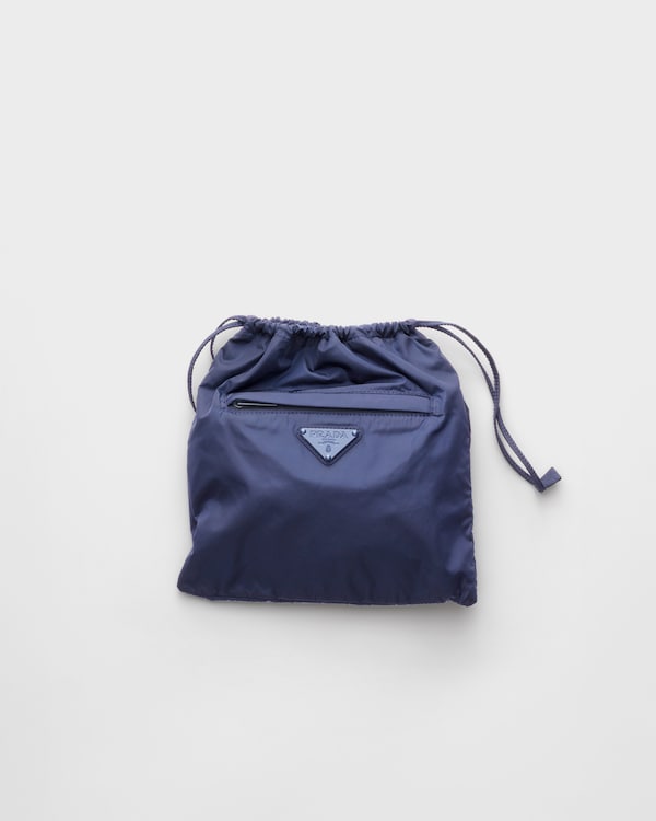 Foldable Re-Nylon pouch - Baltic Blue Foldable Re-Nylon pouch - Baltic Blue