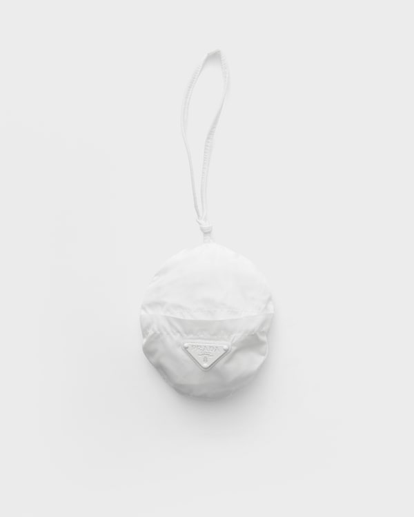 Foldable Re-Nylon bucket hat - White Foldable Re-Nylon bucket hat - White