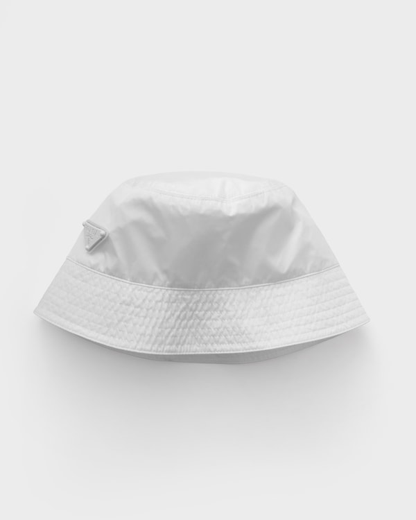 Foldable Re-Nylon bucket hat - White Foldable Re-Nylon bucket hat - White