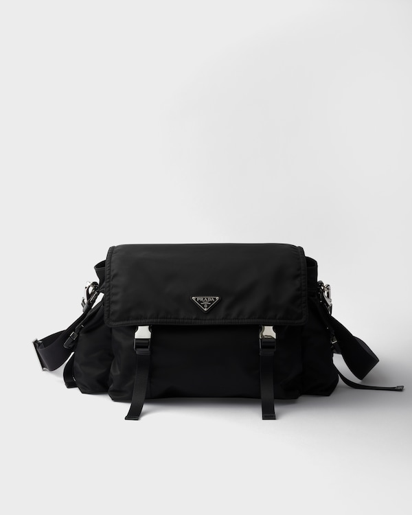Prada Explore Re-Nylon and leather bag - Black Prada Explore Re-Nylon and leather bag - Black