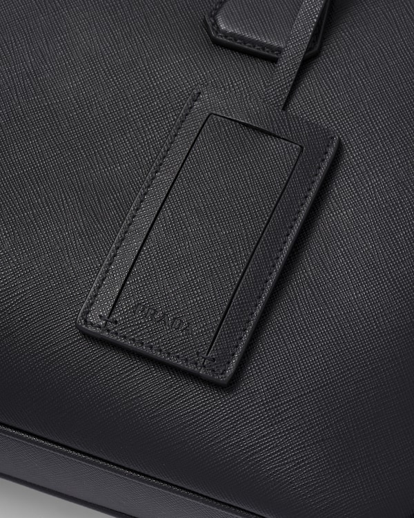 Saffiano Leather Work Bag - Black Saffiano Leather Work Bag - Black