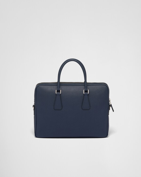 Saffiano Leather Work Bag - Baltic Blue Saffiano Leather Work Bag - Baltic Blue