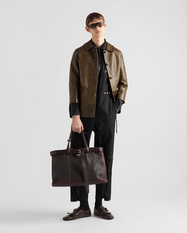 Prada Buckle nappa leather bag - Cordovan Prada Buckle nappa leather bag - Cordovan