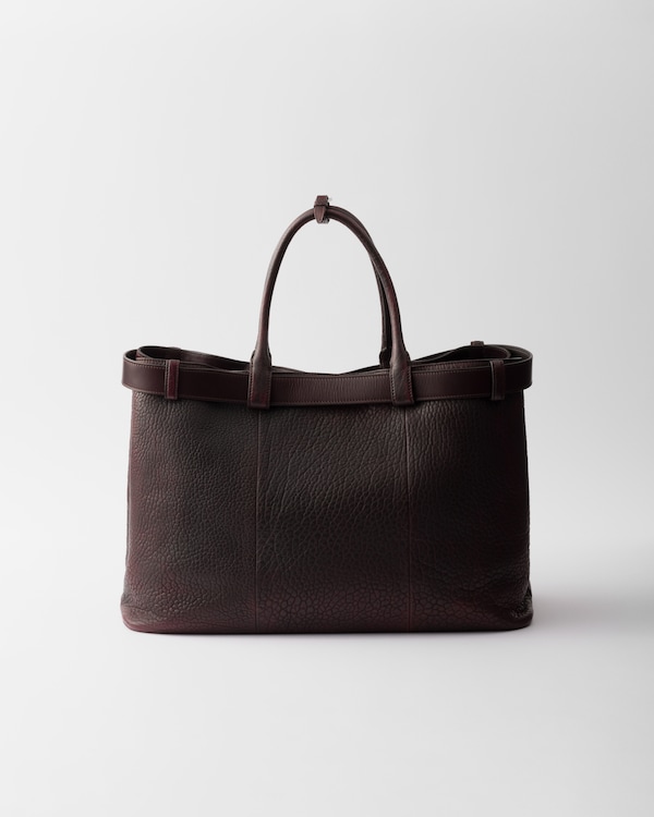 Prada Buckle nappa leather bag - Cordovan Prada Buckle nappa leather bag - Cordovan