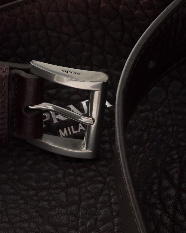 Prada Buckle nappa leather bag - Cordovan Prada Buckle nappa leather bag - Cordovan