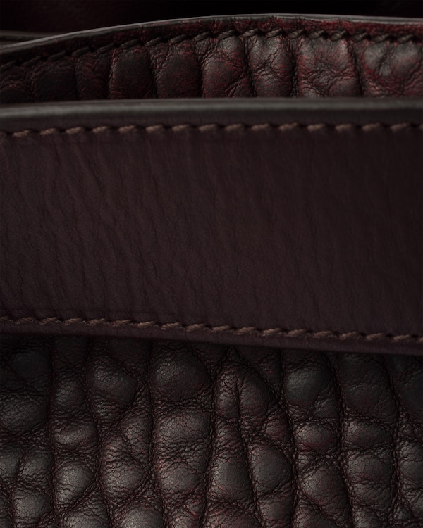 Prada Buckle nappa leather bag - Cordovan Prada Buckle nappa leather bag - Cordovan