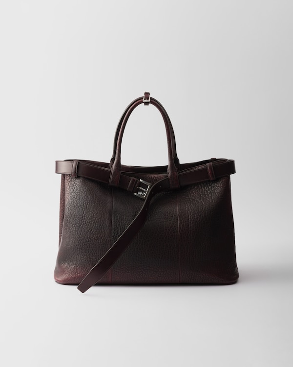 Prada Buckle nappa leather bag - Cordovan Prada Buckle nappa leather bag - Cordovan