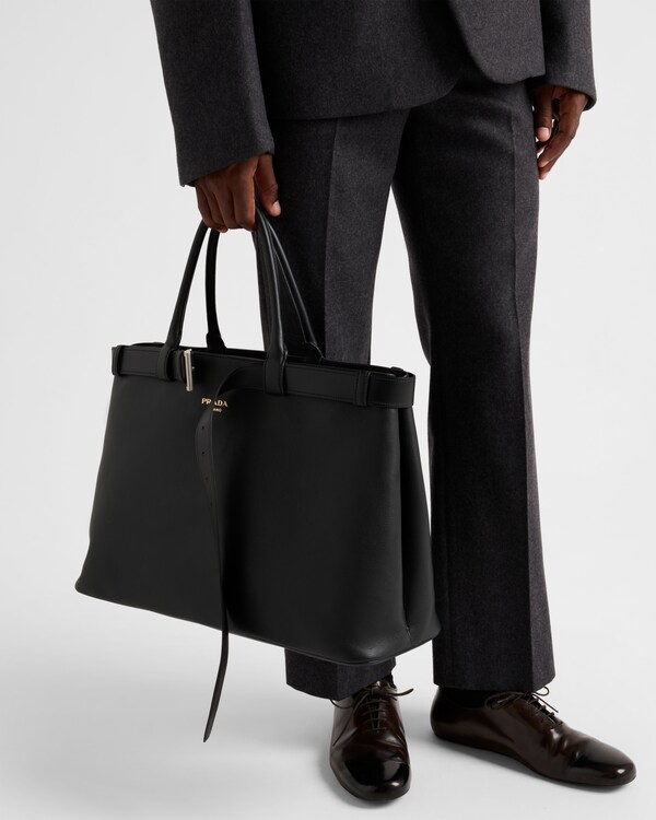 Prada Buckle leather bag with belt - Black Prada Buckle leather bag with belt - Black