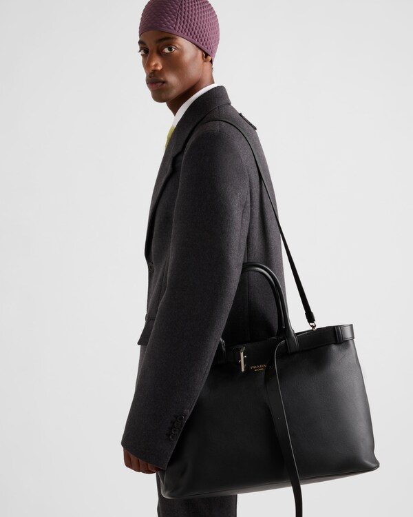 Prada Buckle leather bag with belt - Black Prada Buckle leather bag with belt - Black