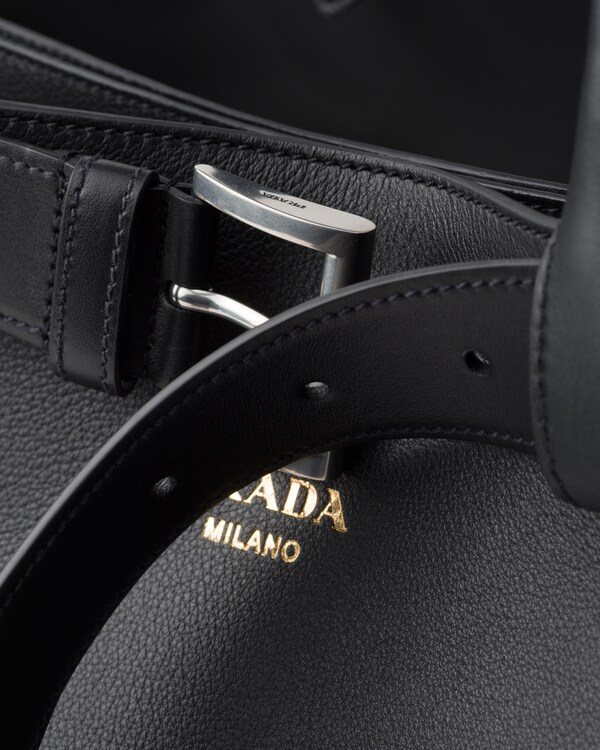 Prada Buckle leather bag with belt - Black Prada Buckle leather bag with belt - Black
