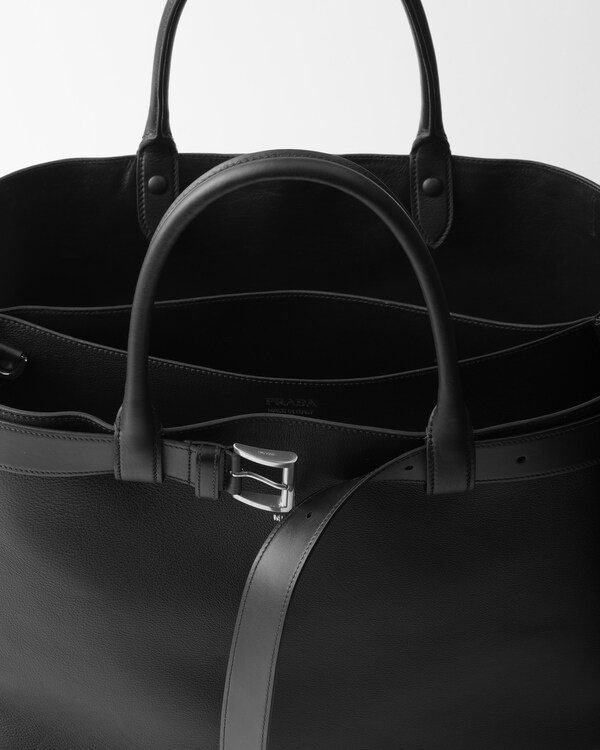 Prada Buckle leather bag with belt - Black Prada Buckle leather bag with belt - Black