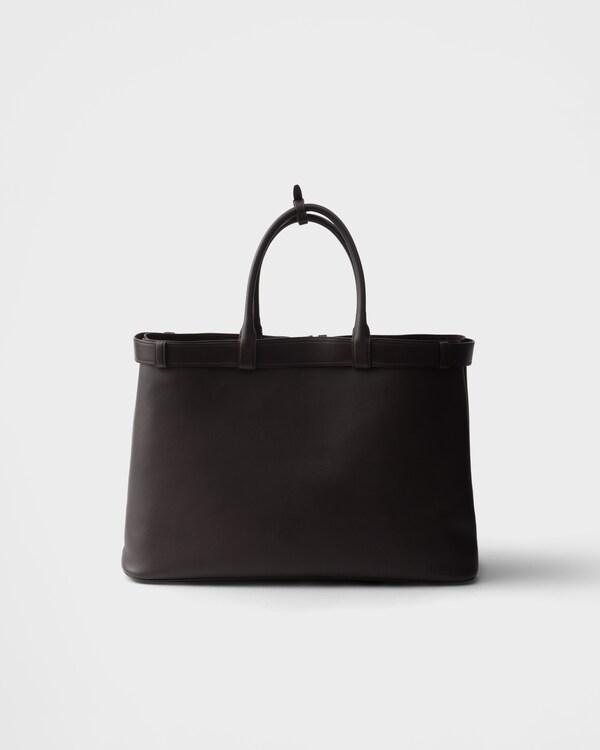 Prada Buckle leather bag with belt - Dark Brown Prada Buckle leather bag with belt - Dark Brown