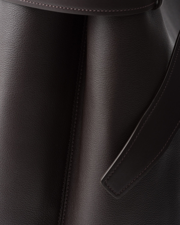 Prada Buckle leather bag with belt - Dark Brown Prada Buckle leather bag with belt - Dark Brown