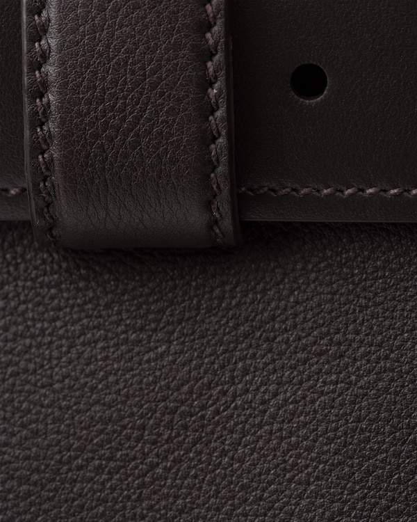 Prada Buckle leather bag with belt - Dark Brown Prada Buckle leather bag with belt - Dark Brown