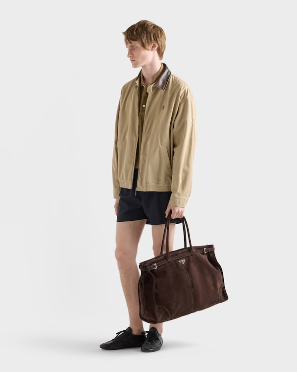 Prada Bonnie suede tote bag - Dark Brown Prada Bonnie suede tote bag - Dark Brown