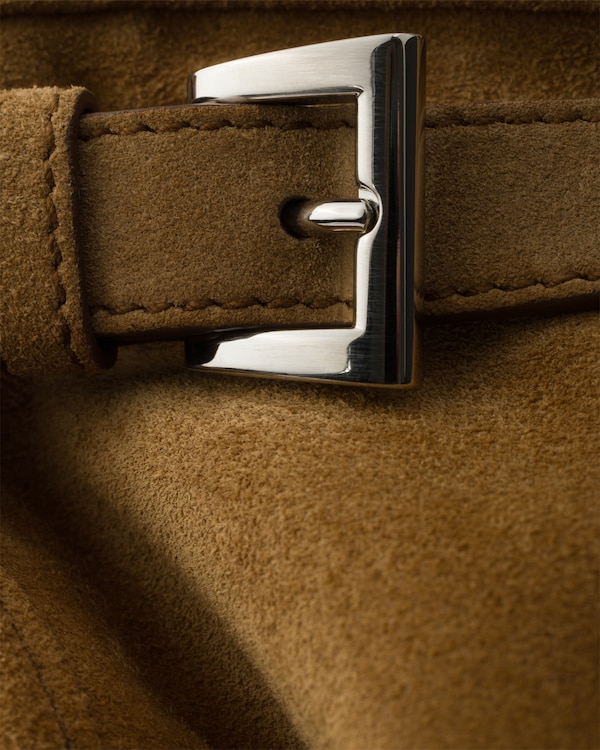 Prada Bonnie suede tote bag - Cinnamon Prada Bonnie suede tote bag - Cinnamon