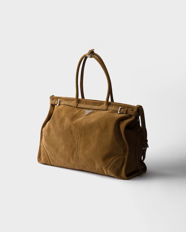 Prada Bonnie suede tote bag - Cinnamon Prada Bonnie suede tote bag - Cinnamon