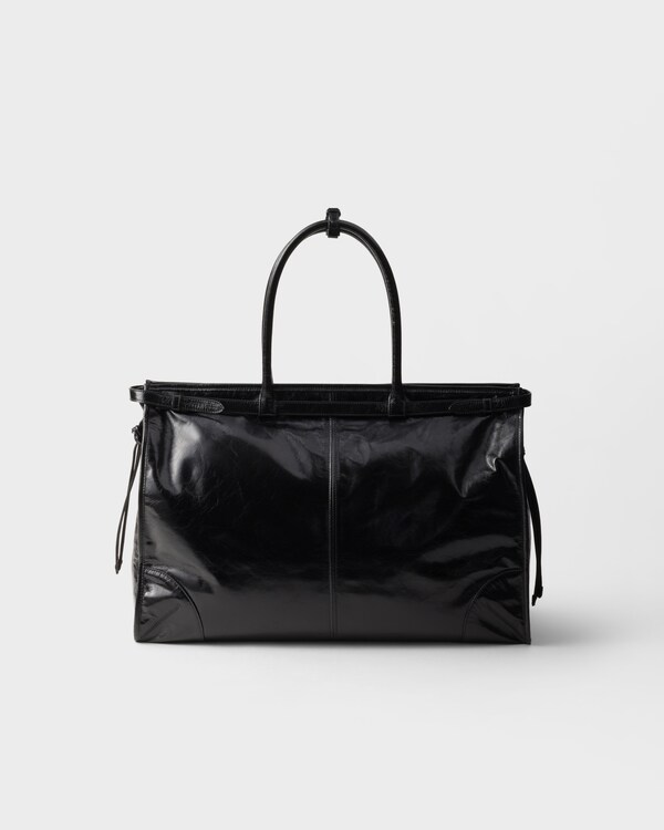 Prada Bonnie leather tote bag - Black Prada Bonnie leather tote bag - Black