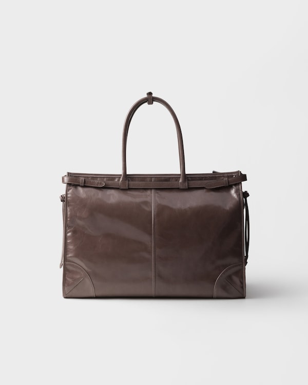 Prada Bonnie leather tote bag - Bamboo/Cork beige Prada Bonnie leather tote bag - Bamboo/Cork beige