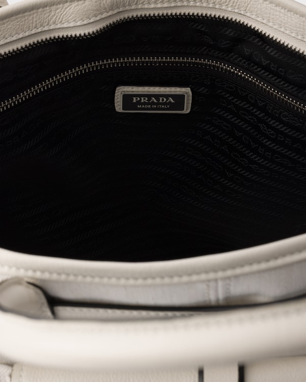 Prada Bonnie 牛仔和皮革托特包 - 白色 Prada Bonnie 牛仔和皮革托特包 - 白色