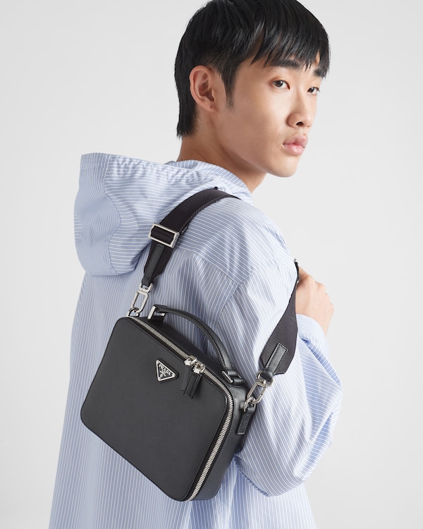 Prada Brique medium Saffiano leather bag - Black Prada Brique medium Saffiano leather bag - Black