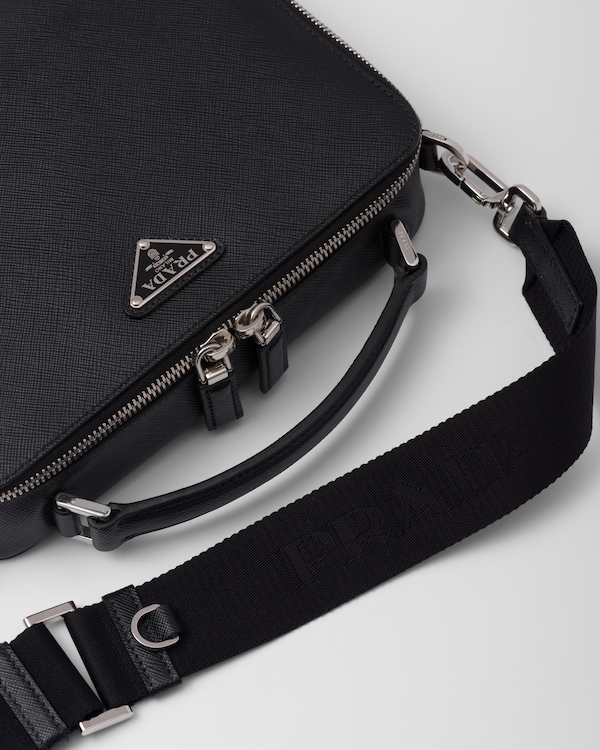 Prada Brique medium Saffiano leather bag - Black Prada Brique medium Saffiano leather bag - Black