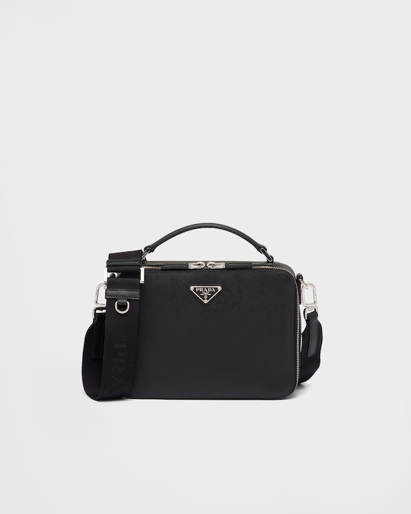 Prada Brique medium Saffiano leather bag - Black Prada Brique medium Saffiano leather bag - Black