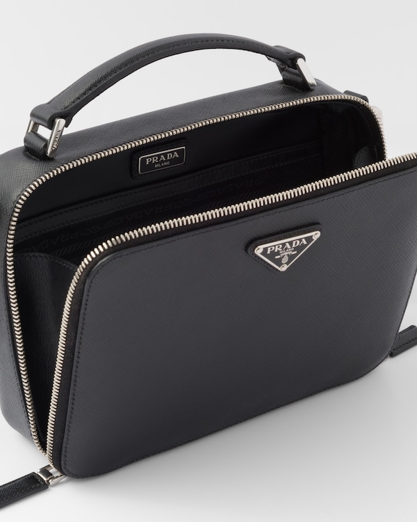 Prada Brique medium Saffiano leather bag - Black Prada Brique medium Saffiano leather bag - Black