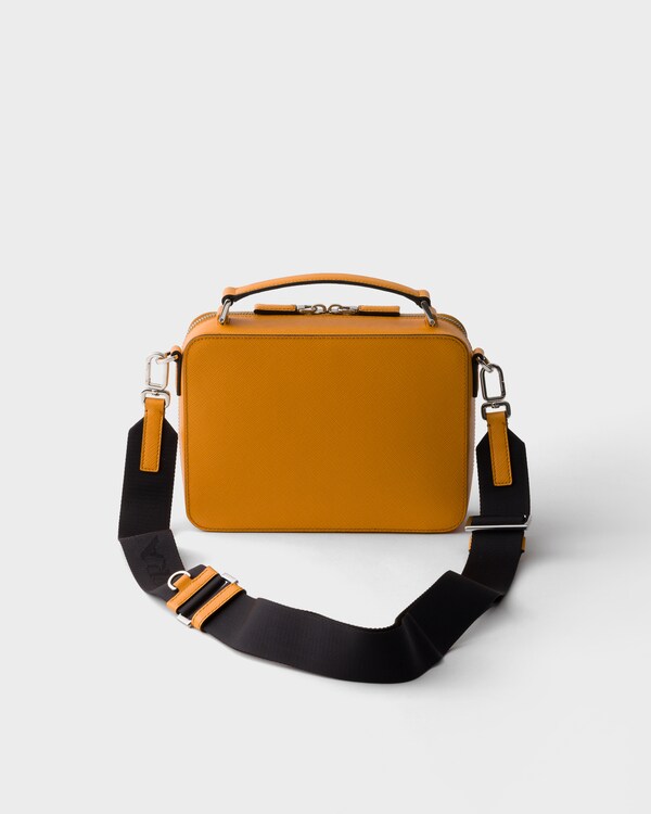 Prada Brique medium Saffiano leather bag - Amber Prada Brique medium Saffiano leather bag - Amber