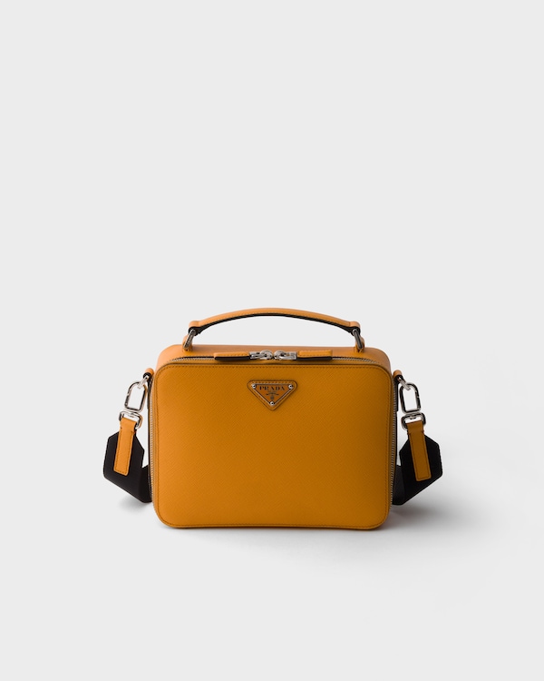 Prada Brique medium Saffiano leather bag - Amber Prada Brique medium Saffiano leather bag - Amber