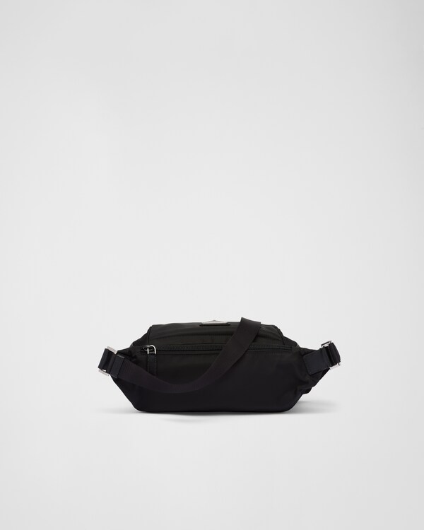 Re-Nylon and Saffiano leather shoulder bag - Black Re-Nylon and Saffiano leather shoulder bag - Black