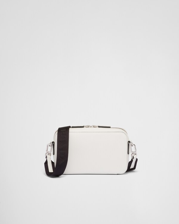 Prada Brique Saffiano皮革手袋 - 白色 Prada Brique Saffiano皮革手袋 - 白色