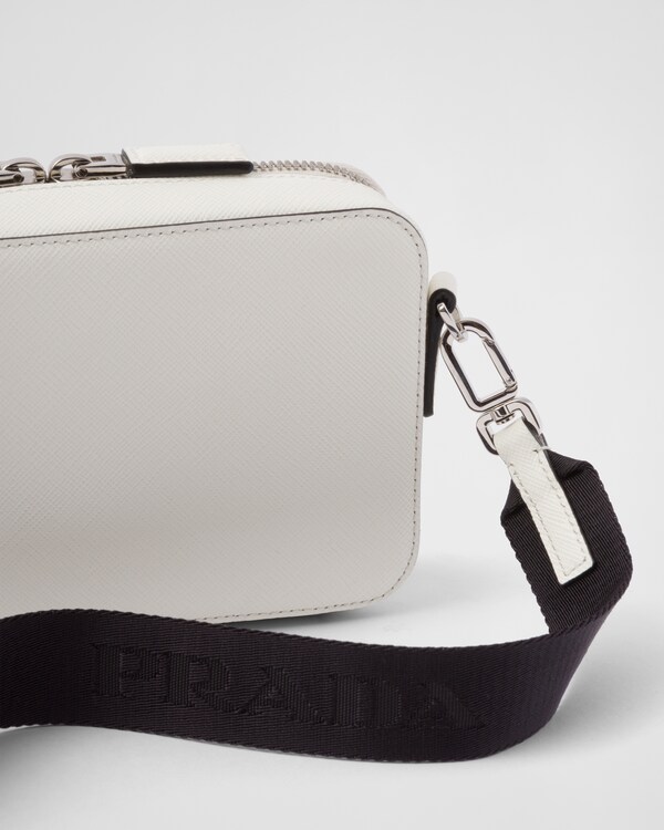 Prada Brique Saffiano皮革手袋 - 白色 Prada Brique Saffiano皮革手袋 - 白色
