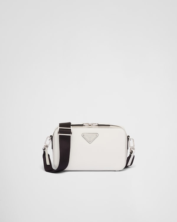 Prada Brique Saffiano皮革手袋 - 白色 Prada Brique Saffiano皮革手袋 - 白色