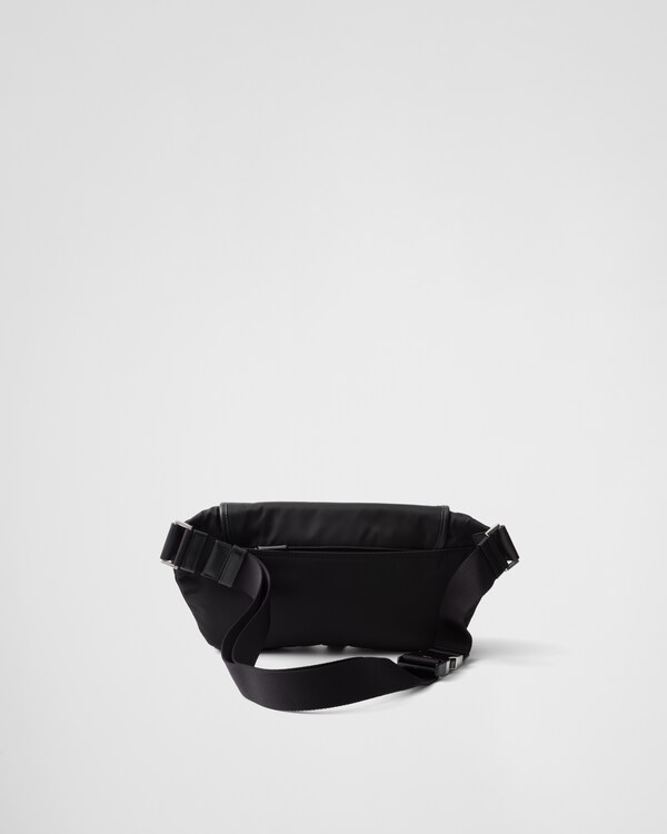 Re-Nylon and leather shoulder bag - Black Re-Nylon and leather shoulder bag - Black