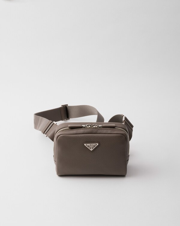 Leather shoulder bag - Bamboo Gray Leather shoulder bag - Bamboo Gray