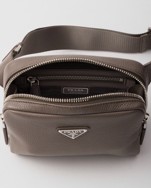 Leather shoulder bag - Bamboo Gray Leather shoulder bag - Bamboo Gray