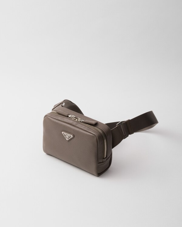 Leather shoulder bag - Bamboo Gray Leather shoulder bag - Bamboo Gray