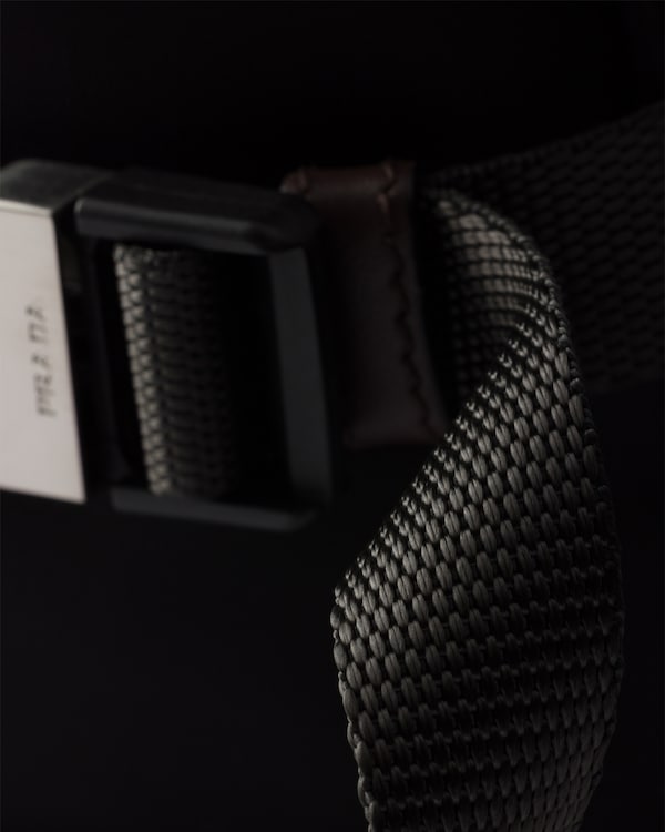 Prada Speedrock Re-Nylon and leather shoulder bag - Black Prada Speedrock Re-Nylon and leather shoulder bag - Black