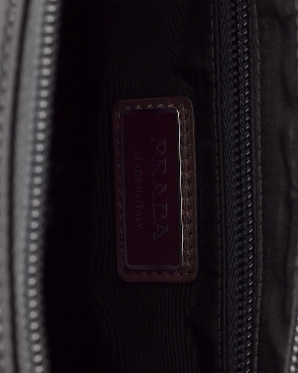 Prada Speedrock Re-Nylon and leather shoulder bag - Black Prada Speedrock Re-Nylon and leather shoulder bag - Black