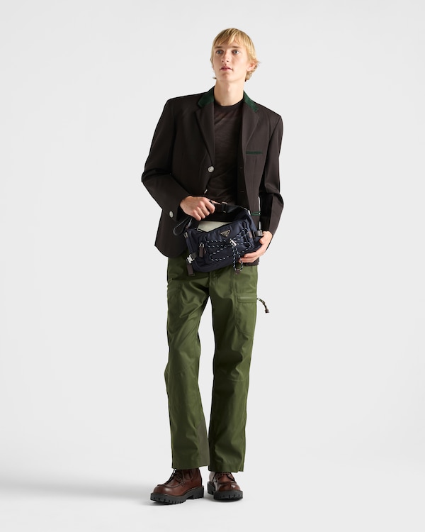Prada Speedrock Re-Nylon and leather shoulder bag - Navy Prada Speedrock Re-Nylon and leather shoulder bag - Navy