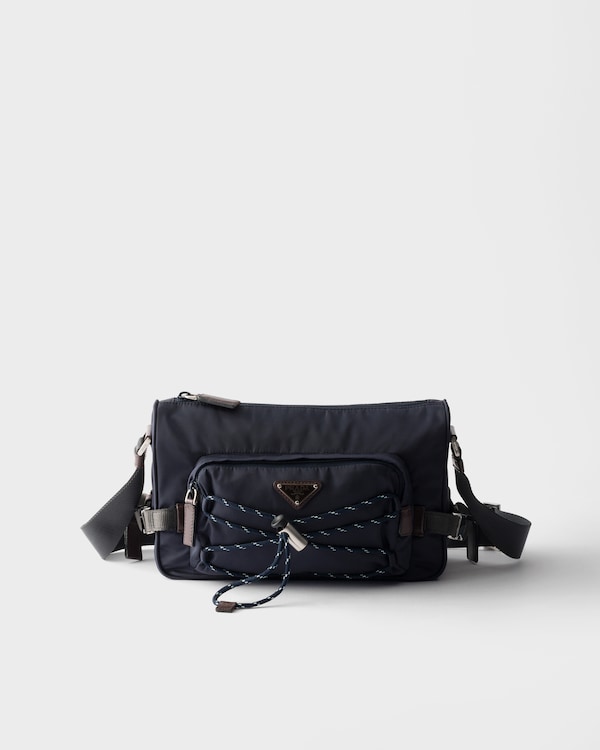 Prada Speedrock Re-Nylon and leather shoulder bag - Navy Prada Speedrock Re-Nylon and leather shoulder bag - Navy