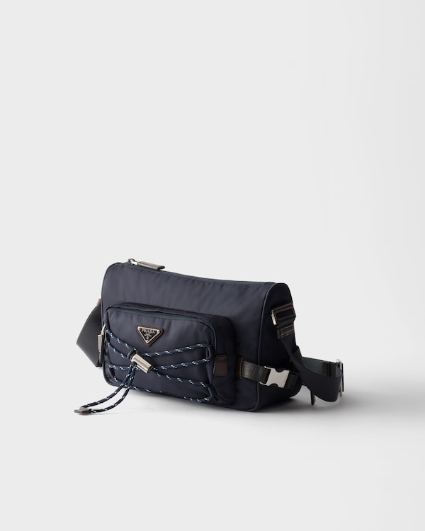 Prada Speedrock Re-Nylon and leather shoulder bag - Navy Prada Speedrock Re-Nylon and leather shoulder bag - Navy