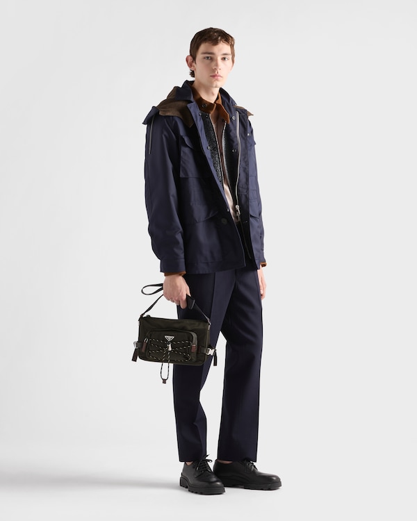 Prada Speedrock Re-Nylon and leather shoulder bag - Selva Green Prada Speedrock Re-Nylon and leather shoulder bag - Selva Green