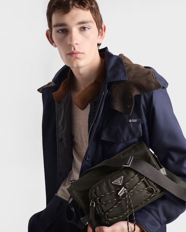 Prada Speedrock Re-Nylon and leather shoulder bag - Selva Green Prada Speedrock Re-Nylon and leather shoulder bag - Selva Green